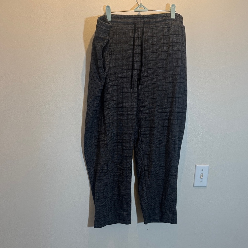 Dark Gray Plaid Pants